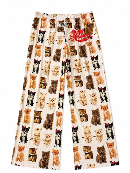 Brief Insanity Other - Brief Insanity Check Meowt Lounge Pants Size XL, NWT 🐱